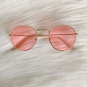 Pink Retro Sunglasses